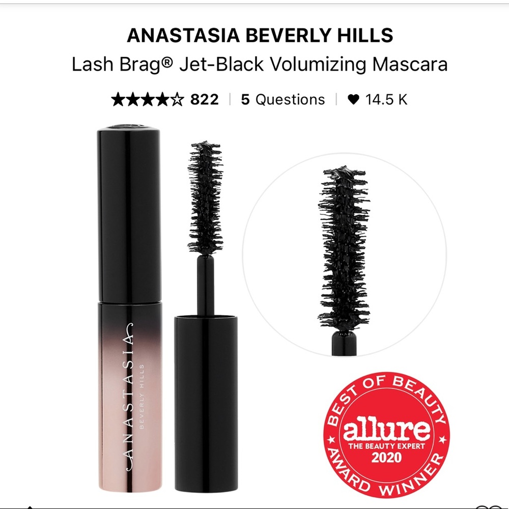 Pick 8/$50 Anastasia Beverly Hills LashBrag Jet-black Volumizing Mascara…